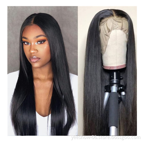 Top quality wholesale price 100% virgin human hair cuticle aligned straight brazilian wigs lace front human hair wig